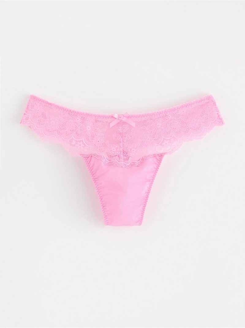 Thong with lace - 3004328-1097