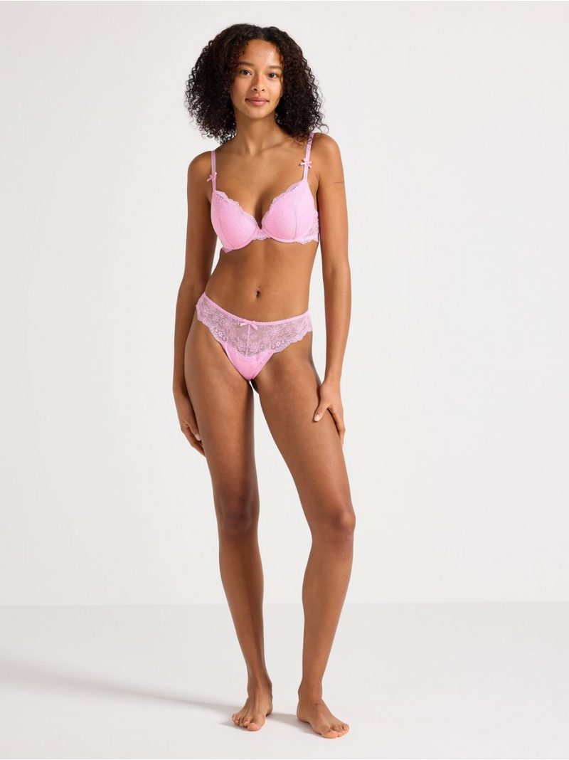 Thong with lace - 3004328-1097