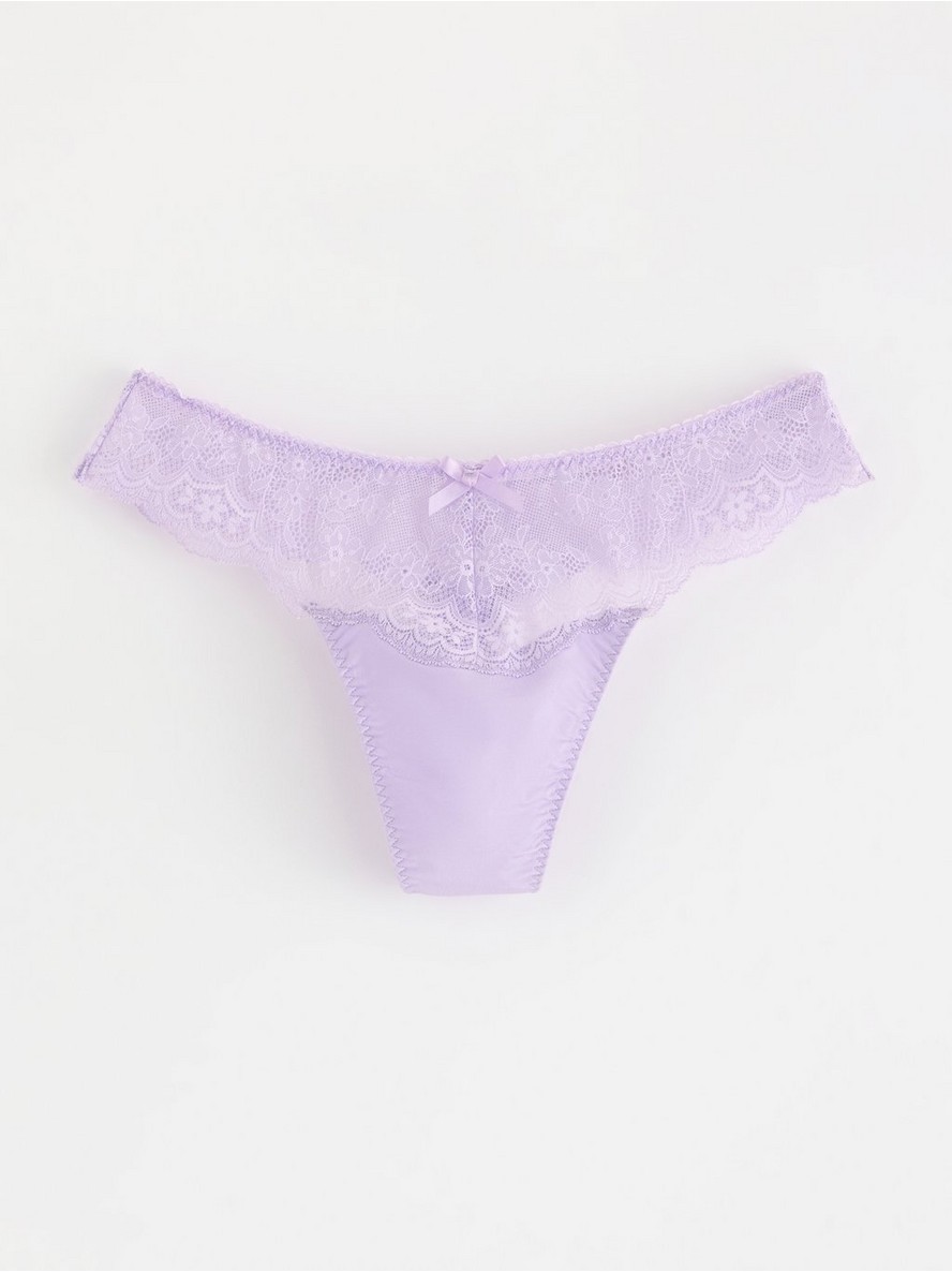 Thong with lace - 3004328-4813