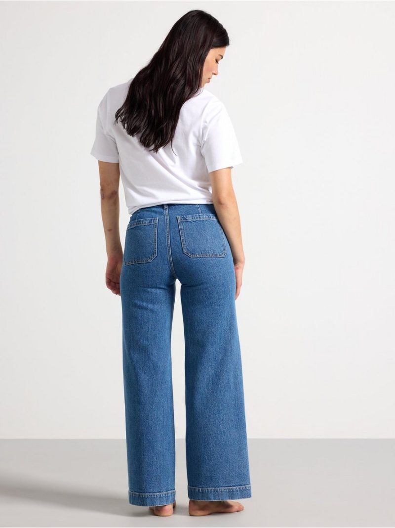 WIDE  jeans with high waist - 3004345-791