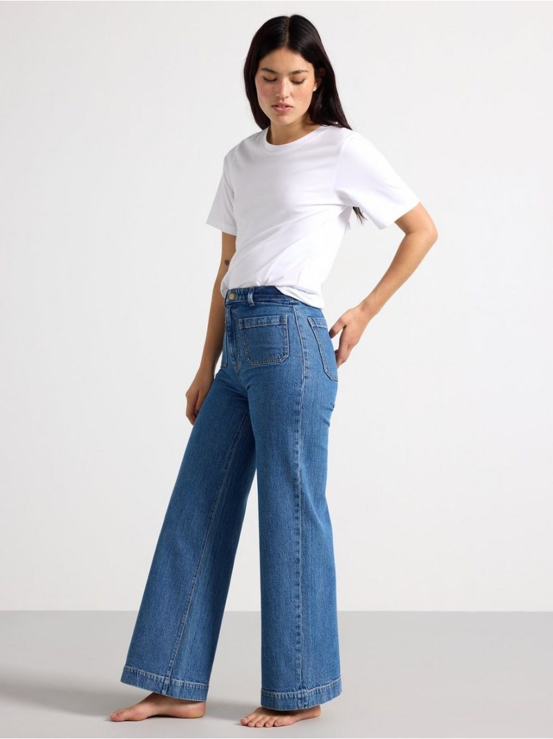 WIDE  jeans with high waist - 3004345-791