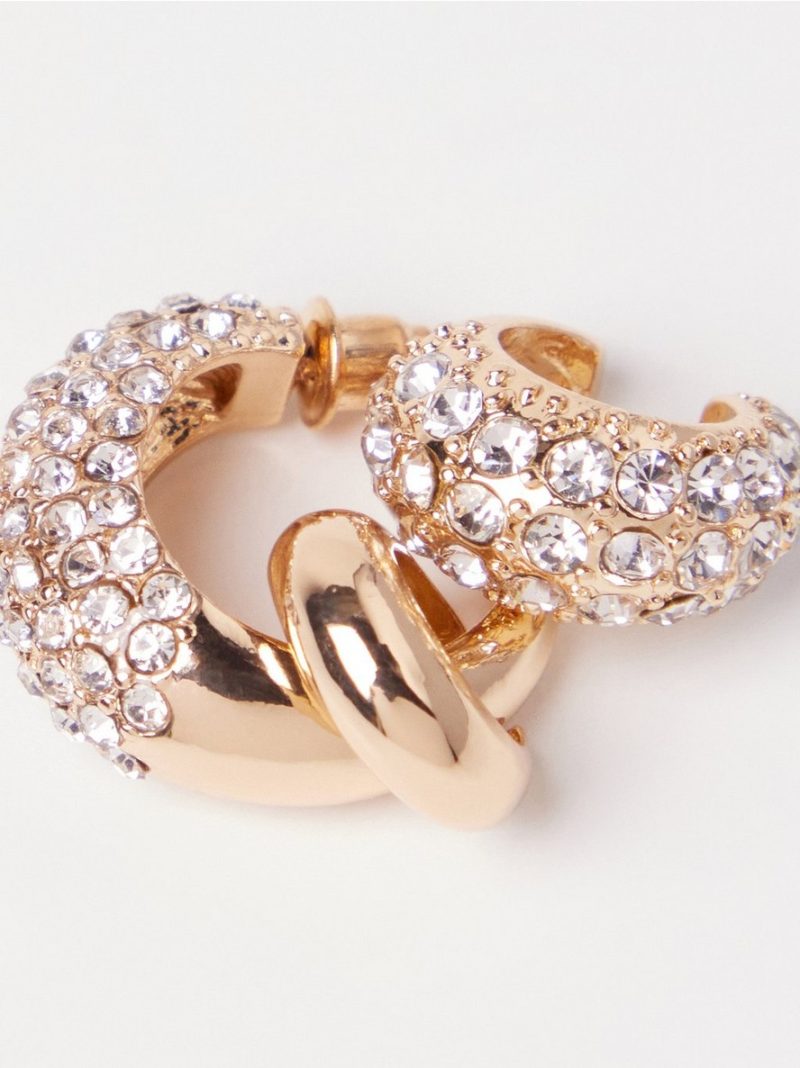 Earring with ear cuffs - 3004385-20