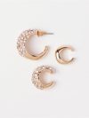 Earring with ear cuffs - 3004385-20