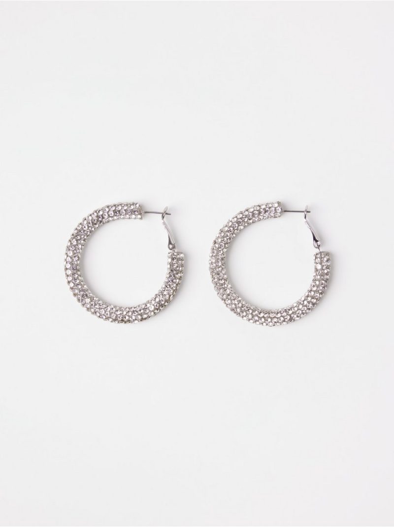 - Glittery hoop earrings Glittery hoop earrings - 3004436-10