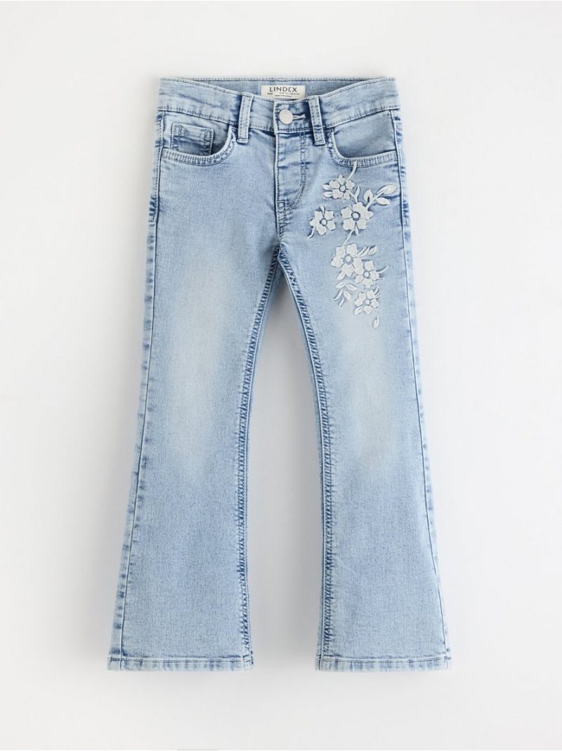 FREJA Flared leg  jeans with embroidery - 3004449-766