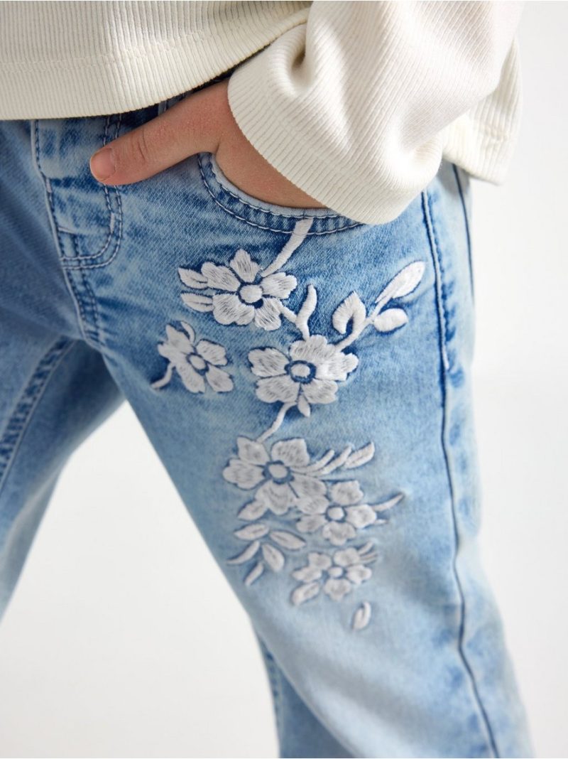 FREJA Flared leg  jeans with embroidery - 3004449-766