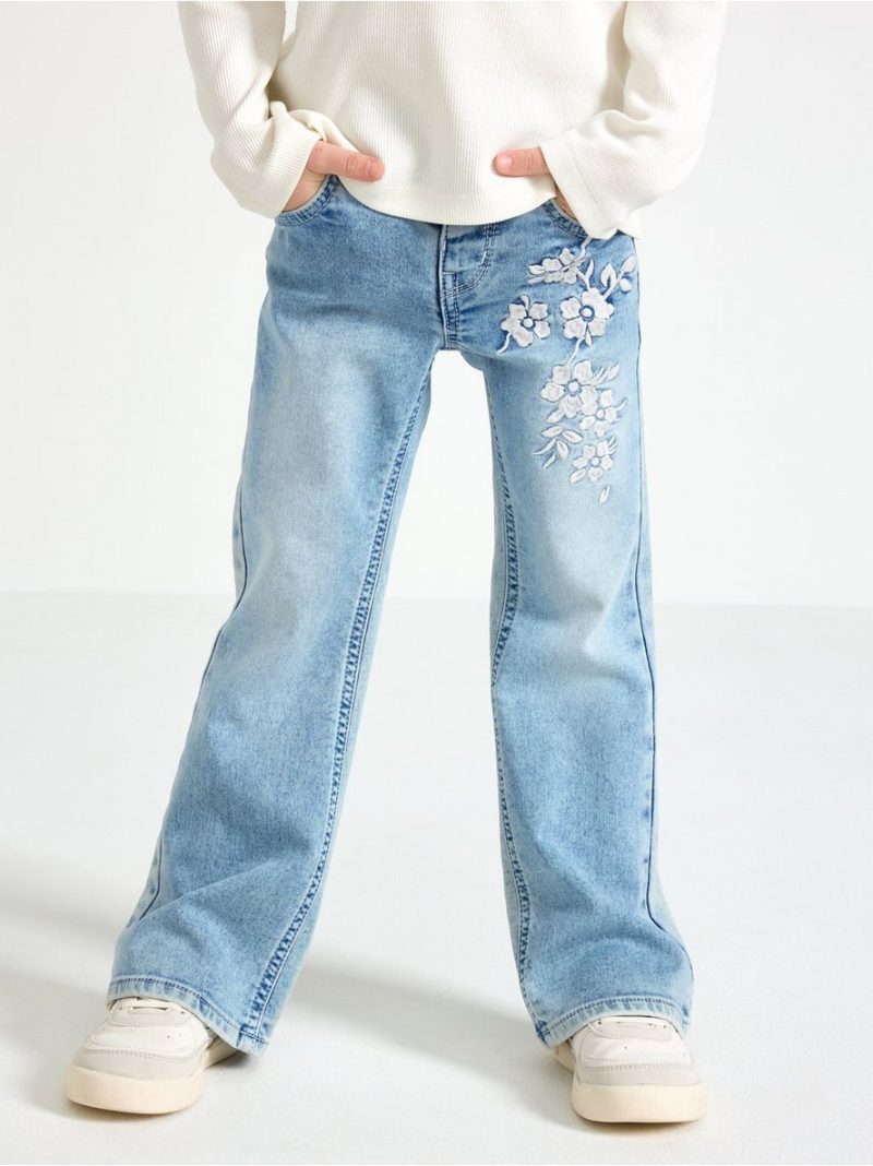 FREJA Flared leg  jeans with embroidery - 3004449-766