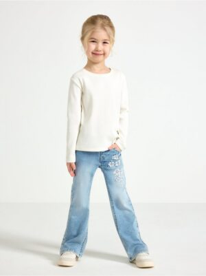 FREJA Flared leg  jeans with embroidery - 3004449-766