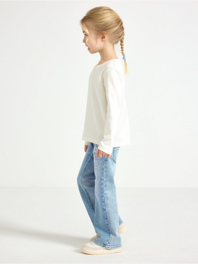FREJA Flared leg  jeans with embroidery - 3004449-766