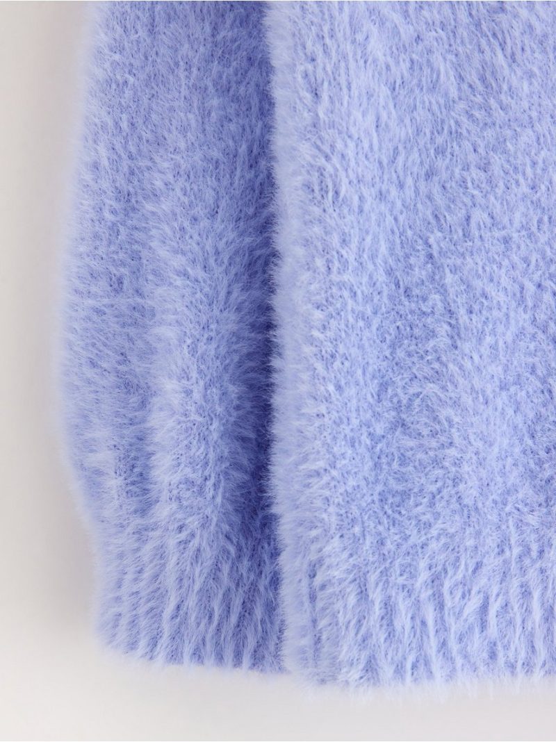 Jumper in feather yarn - 3004734-1338