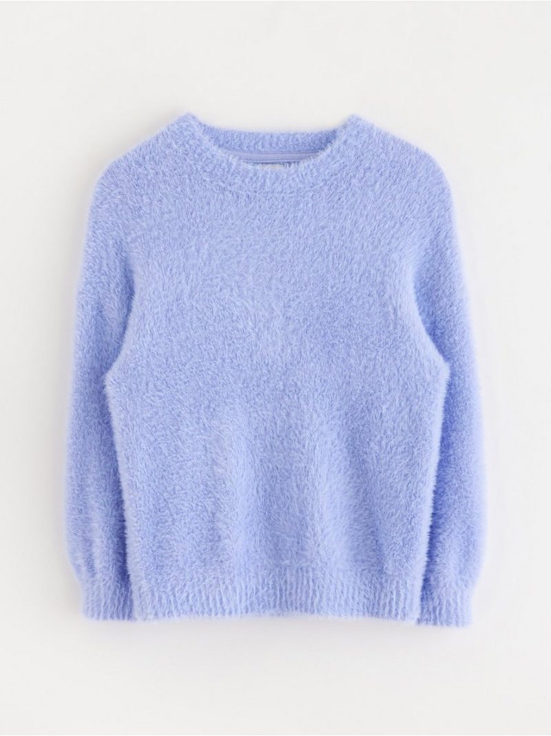 Jumper in feather yarn - 3004734-1338