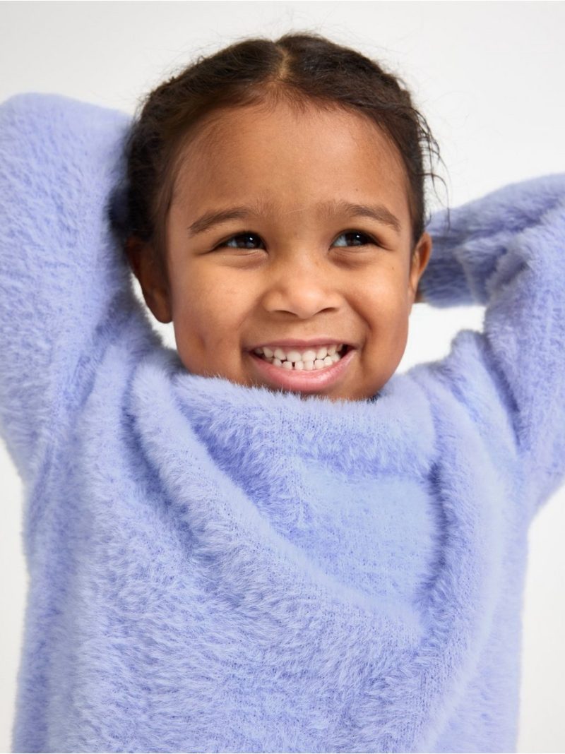 Jumper in feather yarn - 3004734-1338