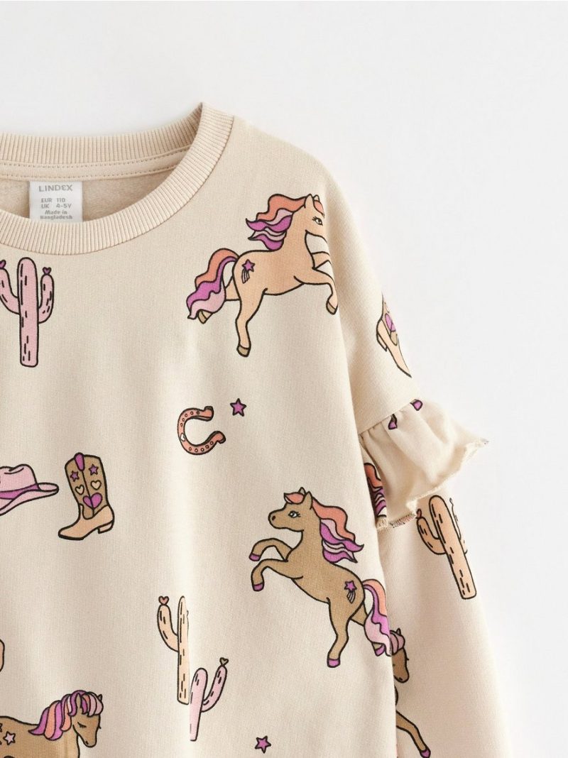 Sweatshirt with brushed inside - 3004739-7458