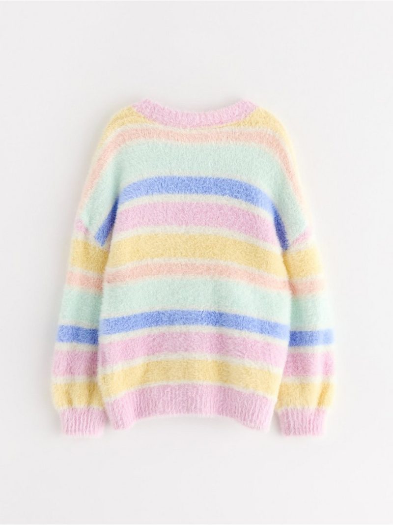 Jumper in feather yarn - Light Pink, 122 - 3004743-3679|122