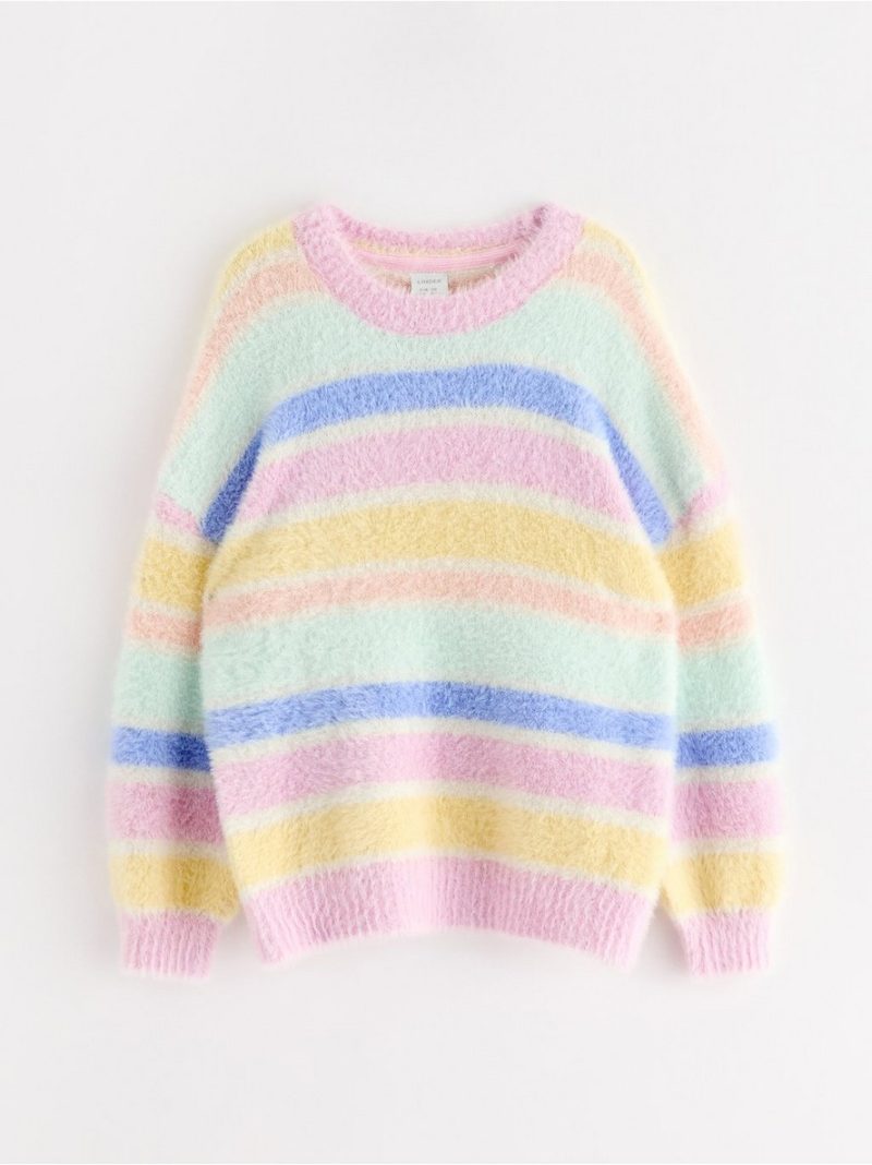 Jumper in feather yarn - Light Pink, 122 - 3004743-3679|122