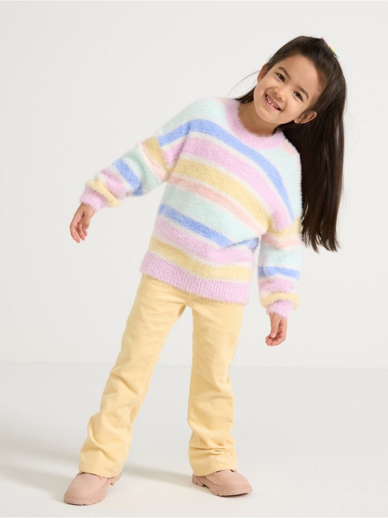 Jumper in feather yarn - 3004743-3679