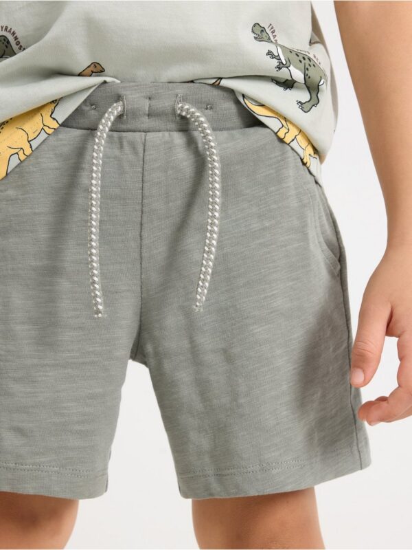 Shorts in slub jersey - 3004812-2336