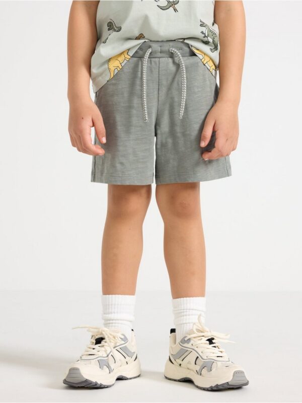 Shorts in slub jersey - 3004812-2336