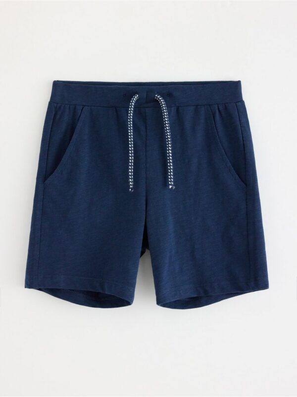Shorts in slub jersey - 3004812-6842