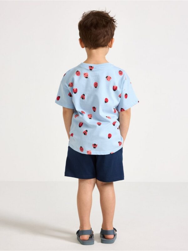 Shorts in slub jersey - 3004812-6842