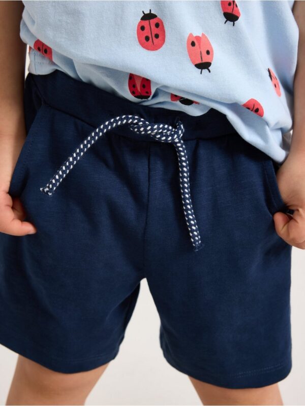 Shorts in slub jersey - 3004812-6842