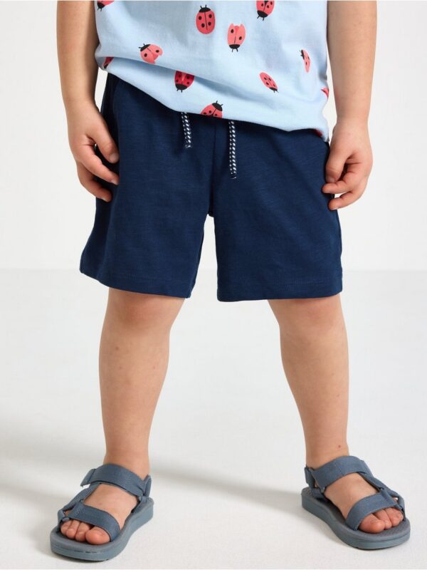 Shorts in slub jersey - 3004812-6842