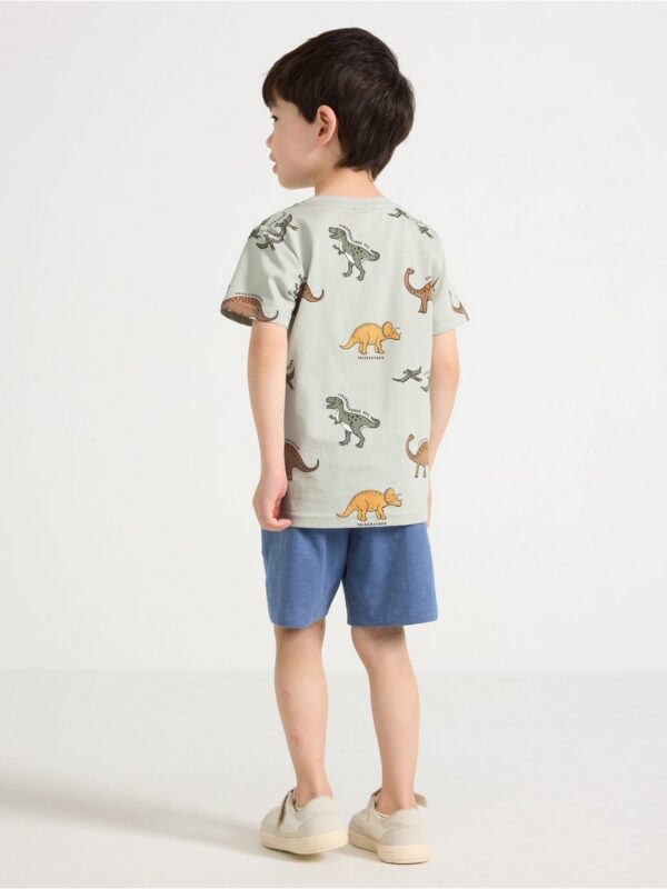 Shorts in slub jersey - 3004812-9392