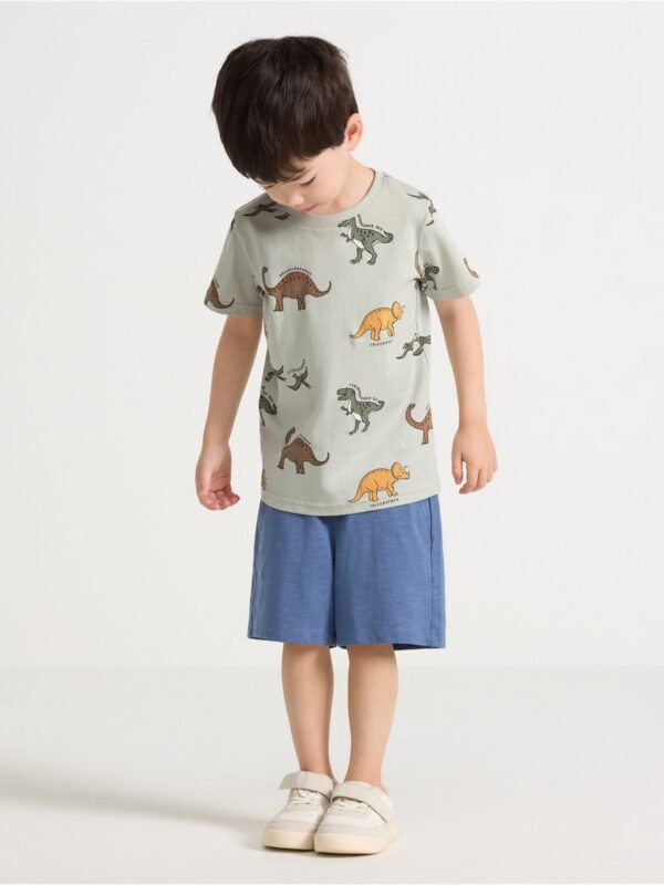 Shorts in slub jersey - 3004812-9392