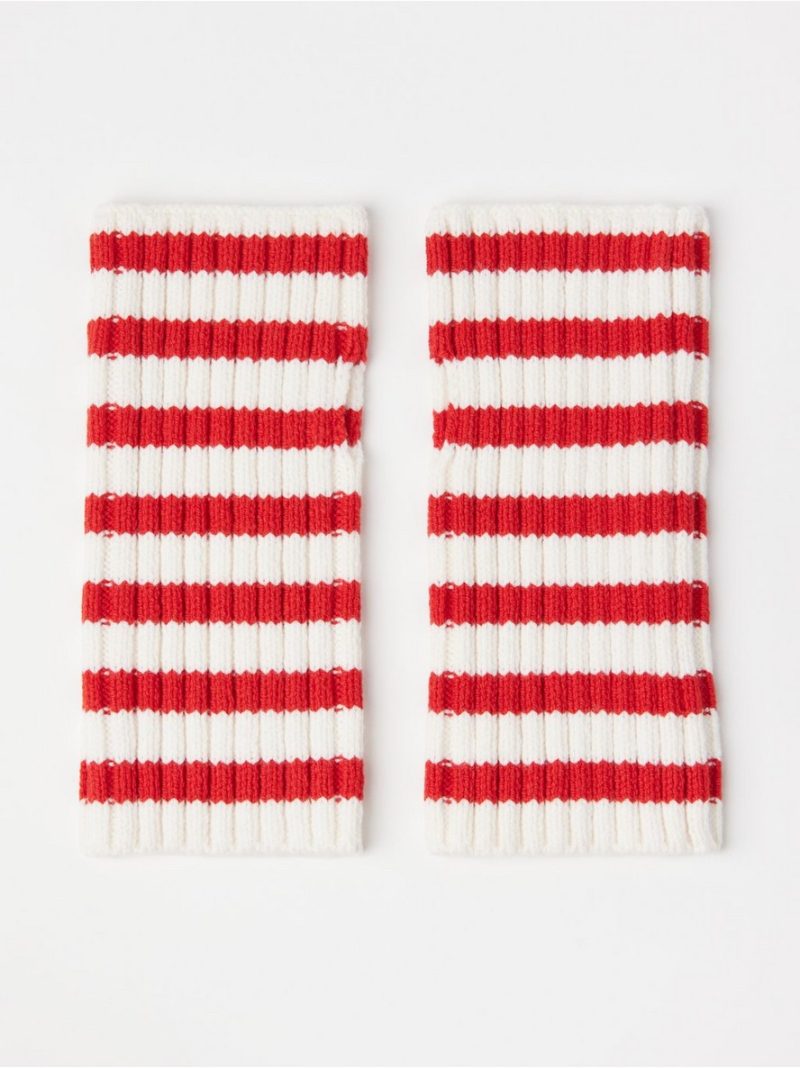 Rib-knit wrist warmers - 3005000-9873