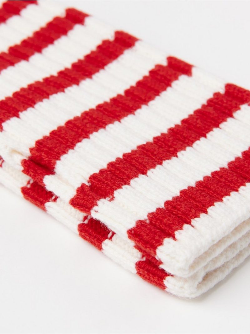 Rib-knit wrist warmers - 3005000-9873