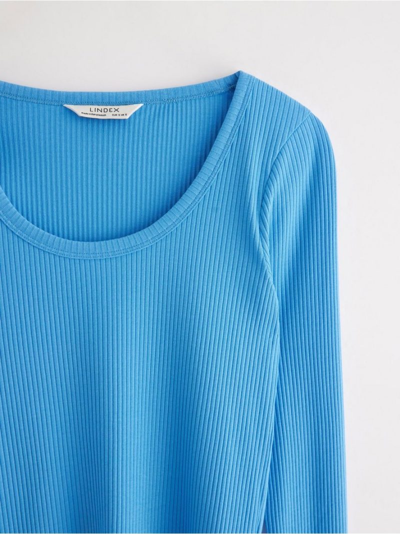 Ribbed long-sleeved top - 3005062-5976