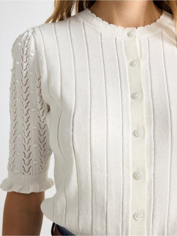 Short-sleeved cardigan - 3005347-300