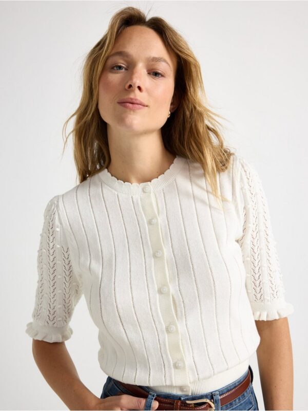 Short-sleeved cardigan - 3005347-300
