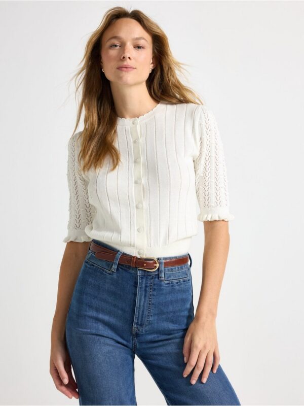 Short-sleeved cardigan - 3005347-300