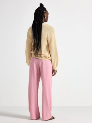 BELLA straight trousers in linen blend - 3005381-7139