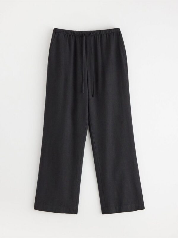 BELLA straight trousers in linen blend - 3005381-80
