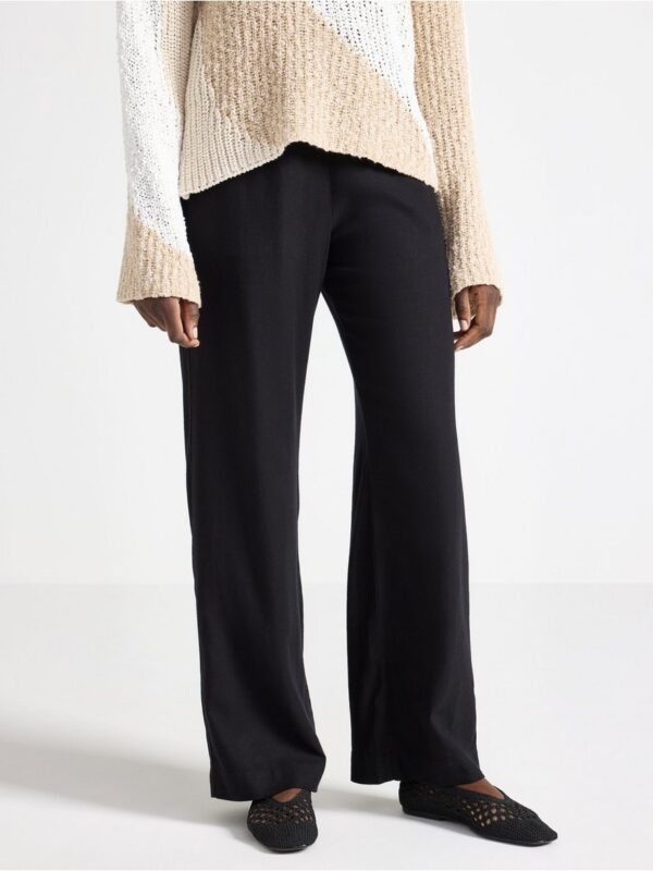 BELLA straight trousers in linen blend - 3005381-80