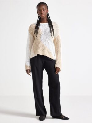 BELLA straight trousers in linen blend - 3005381-80