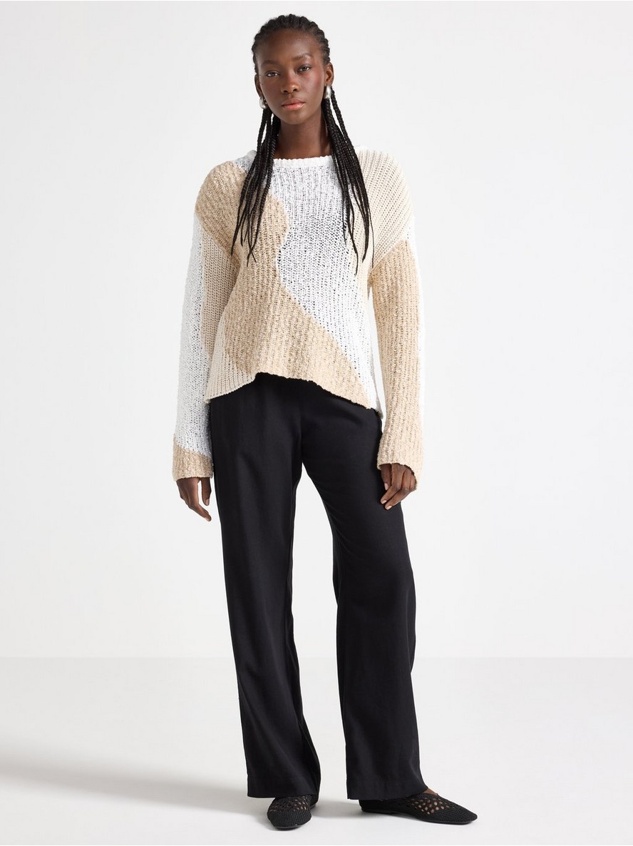 Pantalone – BELLA straight trousers in linen blend