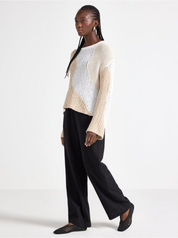 BELLA straight trousers in linen blend - 3005381-80