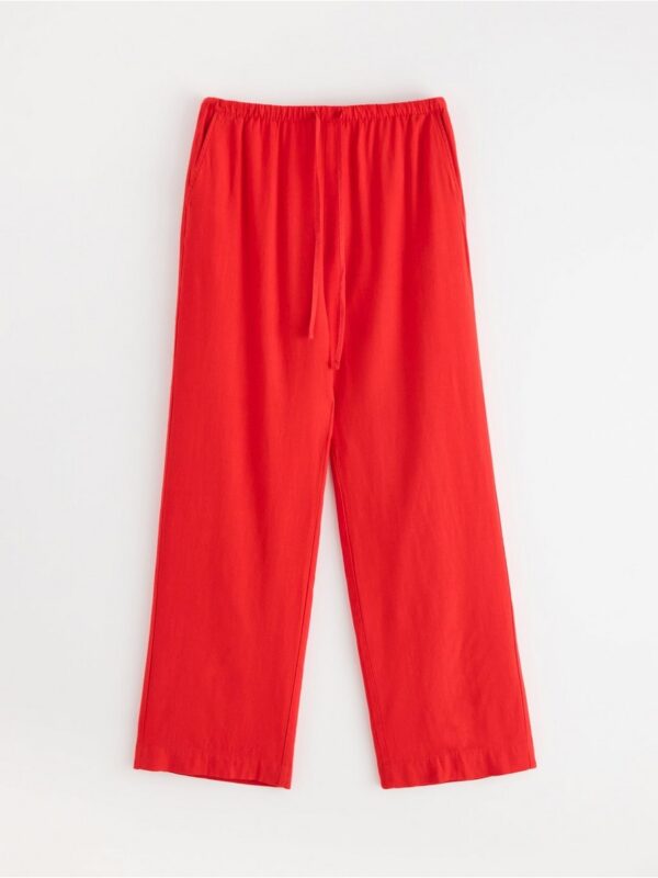 BELLA straight trousers in linen blend - 3005381-9873