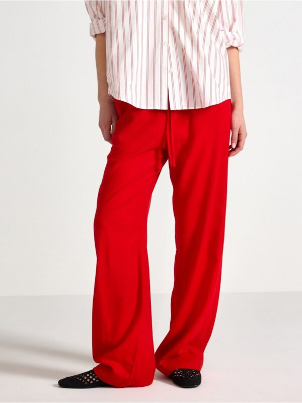 BELLA straight trousers in linen blend - 3005381-9873