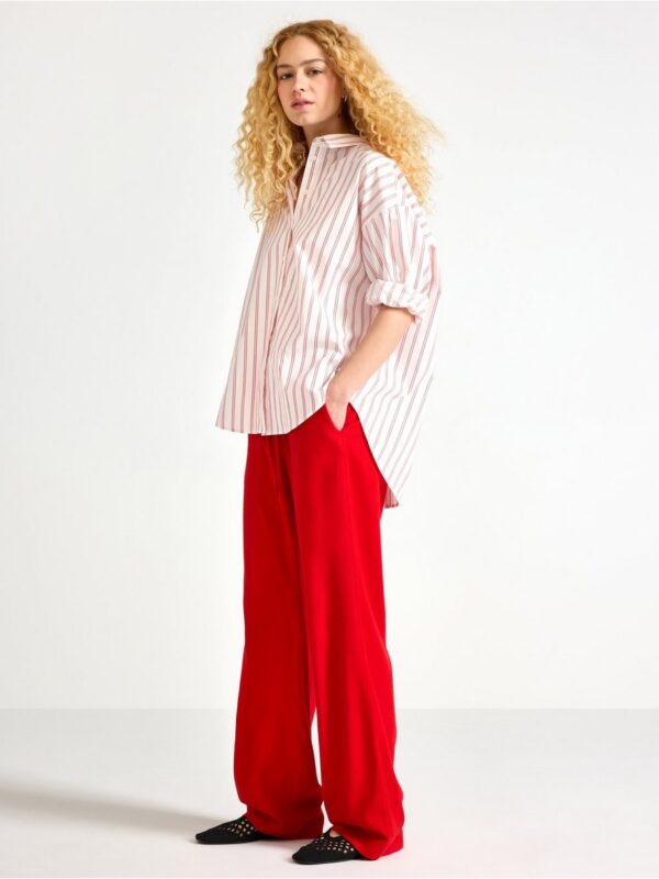 BELLA straight trousers in linen blend - 3005381-9873