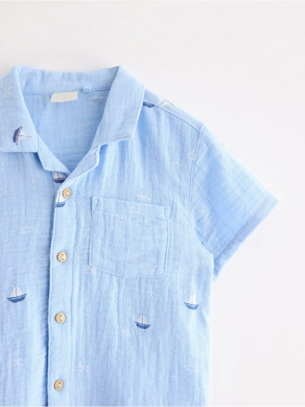 Shirt in cotton gauze - 3005678-1355