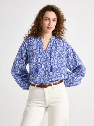 Long-sleeved blouse - 3005698-7343
