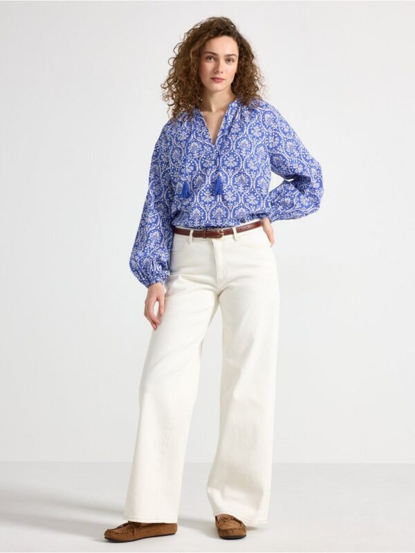 Long-sleeved blouse - 3005698-7343