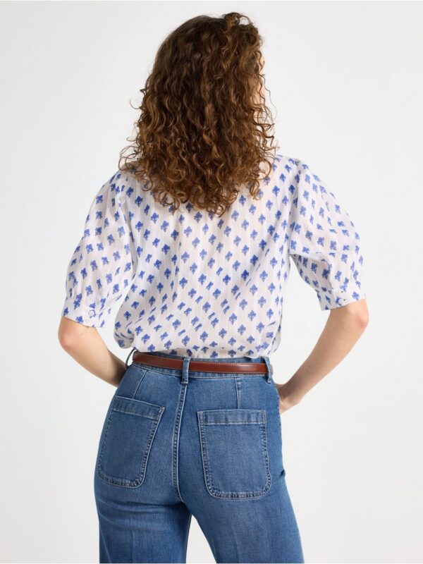 Short-sleeved blouse - 3005742-7488