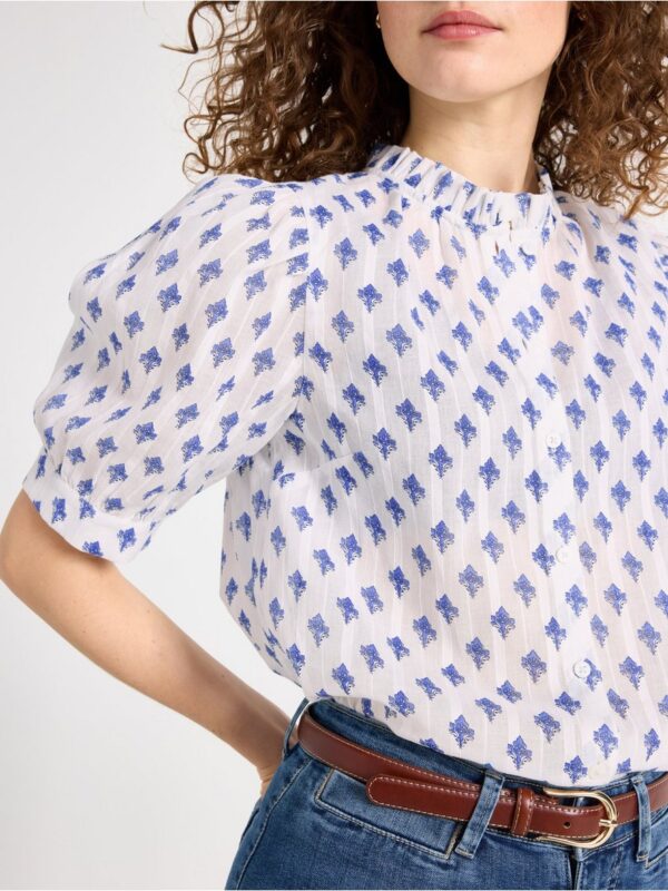 Short-sleeved blouse - 3005742-7488