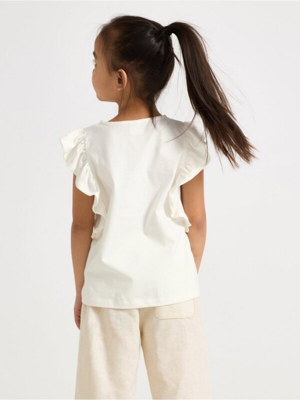 Top with flounce sleeves - 3006250-325