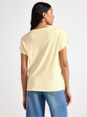 Top in linen blend - 3006518-9655